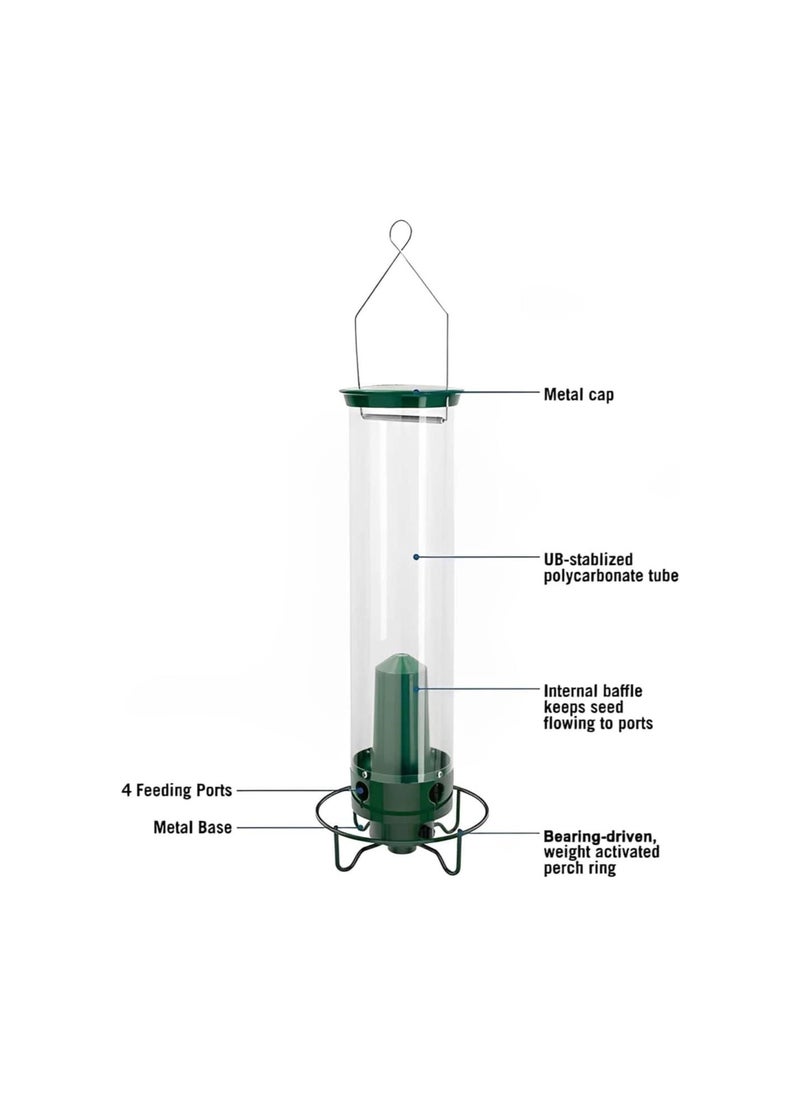 Generic - 2024 Squirrel-Proof Spinning Wild Bird Feeder with Weight Activated Rotating Perch Outside Hanging Bird Feeder for Garden Yard Patio - Image 1