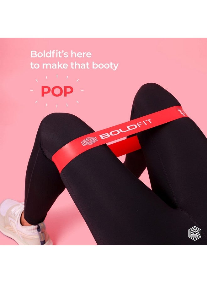 BOLDFIT مجموعة حلقات مقاومة بولدفيت الصغيرة (عبوة من 5) أحزمة تدريب الورك لتقوية العضلات لأحزمة الصالة الرياضية، حزام المؤخرة، حزام لاتكس، ثيراباند للياقة البدنية، متعددة الألوان، (RMiniloop1) - Image 5