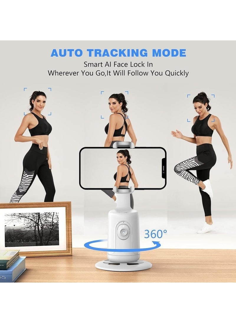 Auto Face Tracking Tabletop Tripod Mount 360 Rotation Phone Camera Mount Stabalizer Tripod For Mobile Battery Operated Smart Shooting Selfie Phone Holder - Image 4