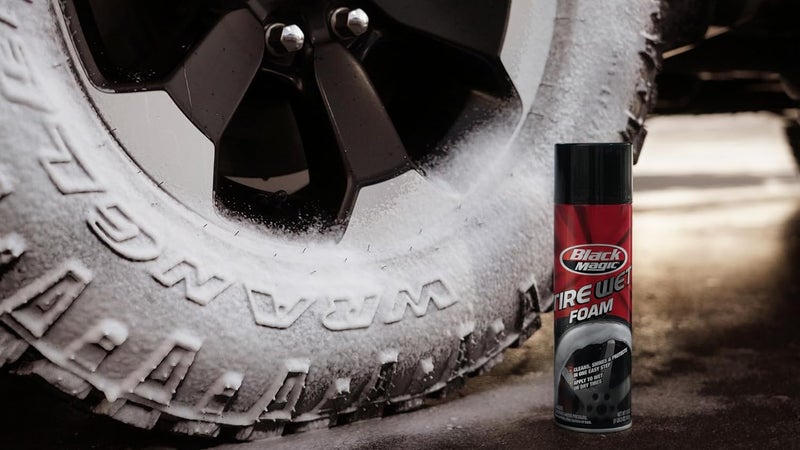 Black Magic Tire Wet Foam, 18 oz - Cleans, Shines & Protects - Image 3