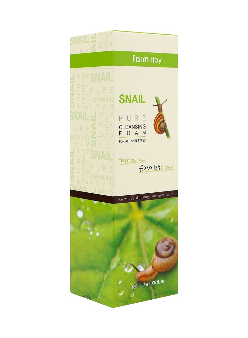 Farm Stay Snail Pure Cleansing Foam 180ml  - Image 4