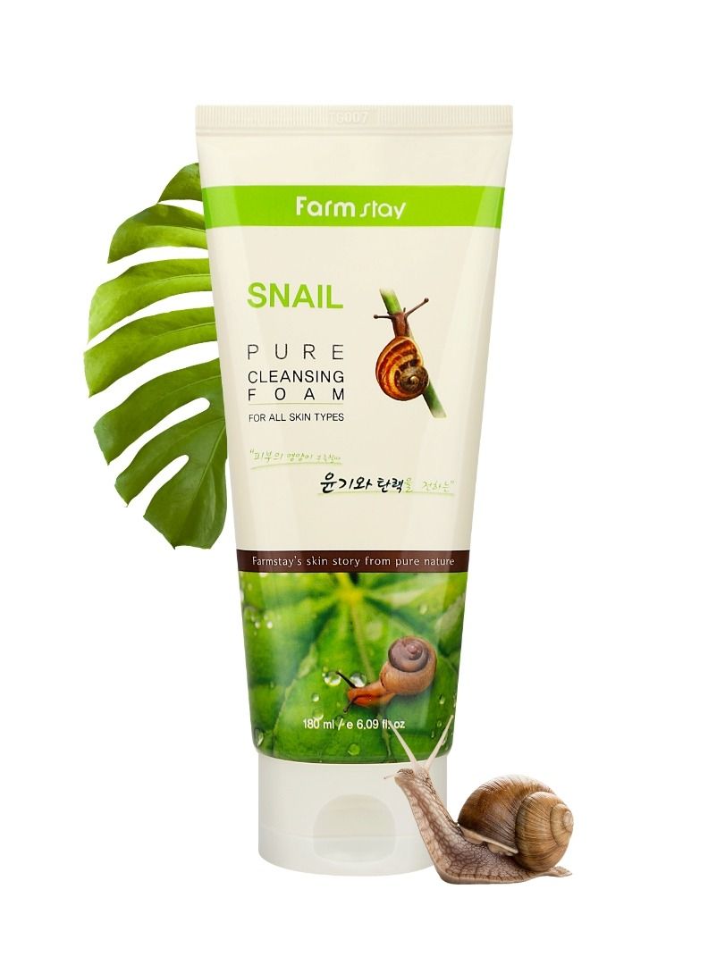 Farm Stay Snail Pure Cleansing Foam 180ml  - Image 2