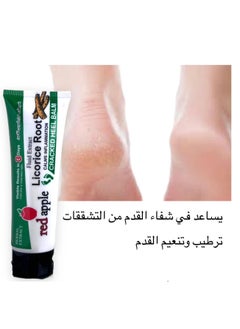 Red Apple All Natural Licorice Root Foot Balm Super Fast Healing for Your Feet from Everyday Ailments Like Dry Cracked Skin Peeling Heels Itchy Spots and Removes Odor 100g  - Image 1