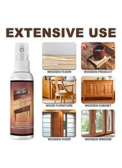JUE-FISH Wood Repair Spray  Fast Fix Scratch Remover Instant Fix Repair Paint for Wooden Table Bed Floor Quick Removal  Wood Furniture Cleaning Care  - Image 2