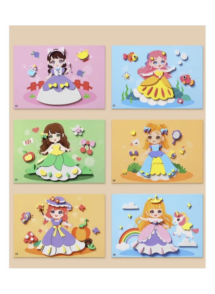 Creative DIY for Kids 3D Sticker Fun - Princess - Image 1