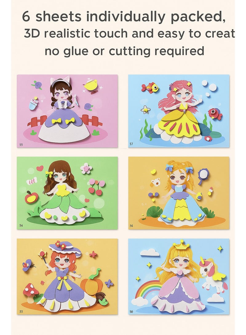 Creative DIY for Kids 3D Sticker Fun - Princess - Image 2