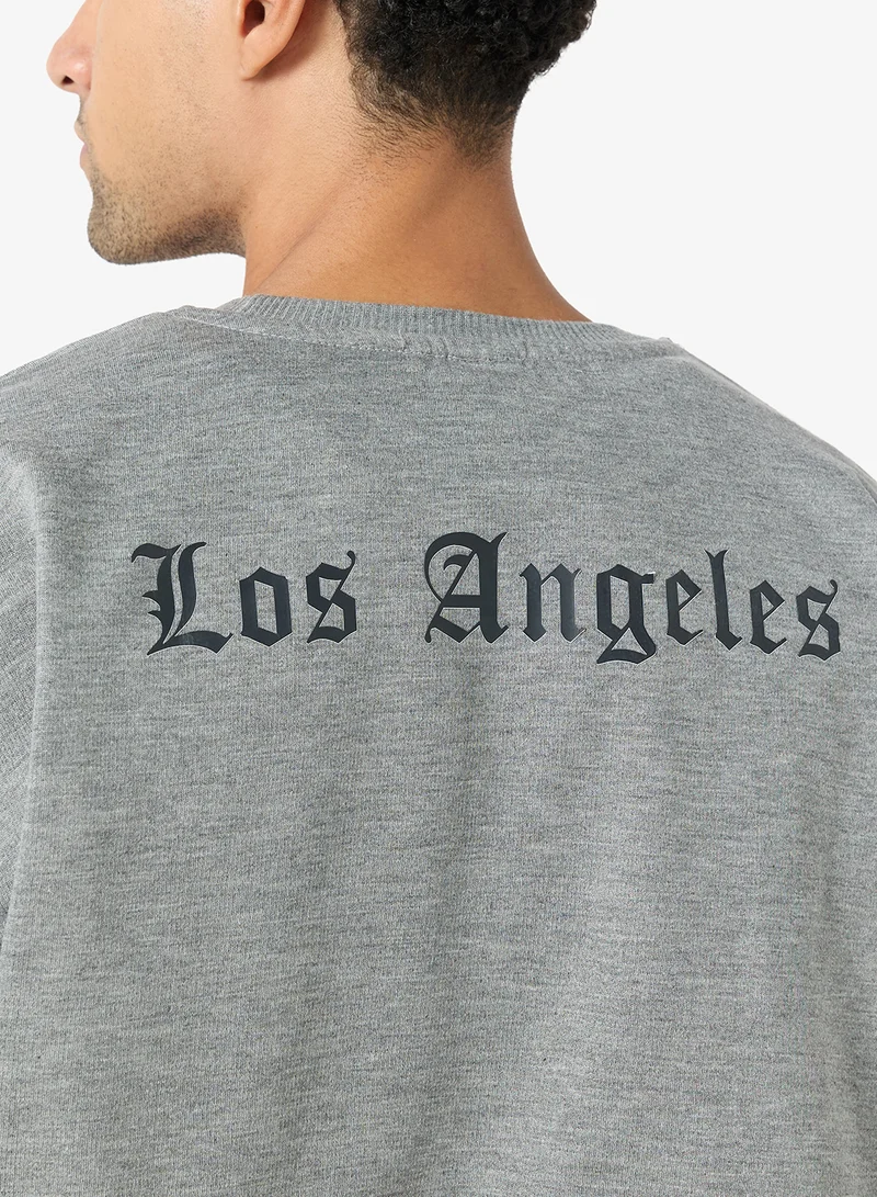 Seventy Five  Graphic Crew Neck Pullover Sweatshirt for Men | Best Price UAE