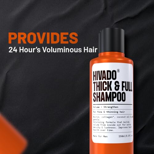 HIVADO Thick & Full Shampoo - Thinning And Limp Hair - Density And Lushness - Strengthen Root To Tip - Strong Hair - NON-TOXIC for men - 250ml - Image 2