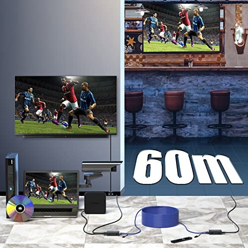 PWAYTEK 4K HDMI Extender, Ultra HD 4K@60Hz Over Cat5e/6 Up to 200ft/60m, Extended Audio and Video, Supports Loop Out, IR, HDCP 2.2/1.4 YUV 444 - Image 4