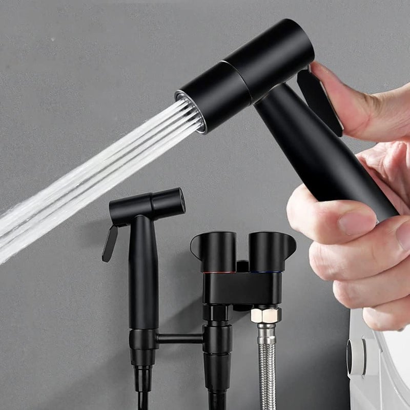 SHREESAMP SHREESAMP Stainless Steel Washing for Toilet Sprayer Water Kit with Hose Bathroom Health Shower Faucet Your Dog Wash Fruits Clean The Toilet Bidet Walls and Corners 245x215x8CM - Image 4