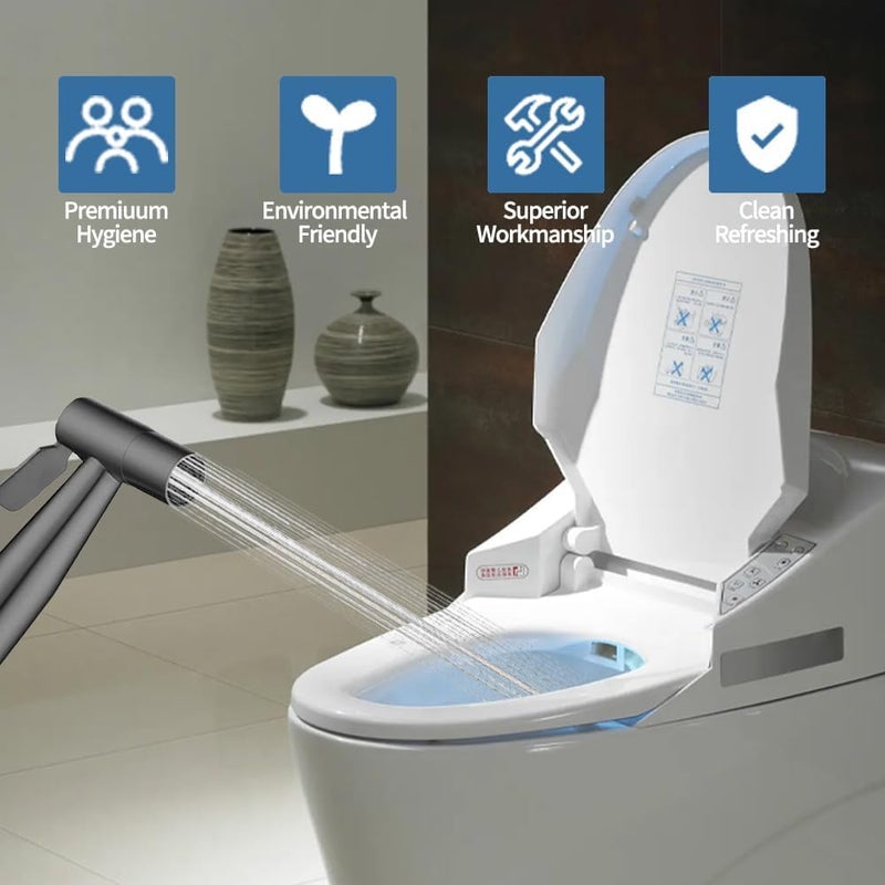 SHREESAMP SHREESAMP Stainless Steel Washing for Toilet Sprayer Water Kit with Hose Bathroom Health Shower Faucet Your Dog Wash Fruits Clean The Toilet Bidet Walls and Corners 245x215x8CM - Image 2
