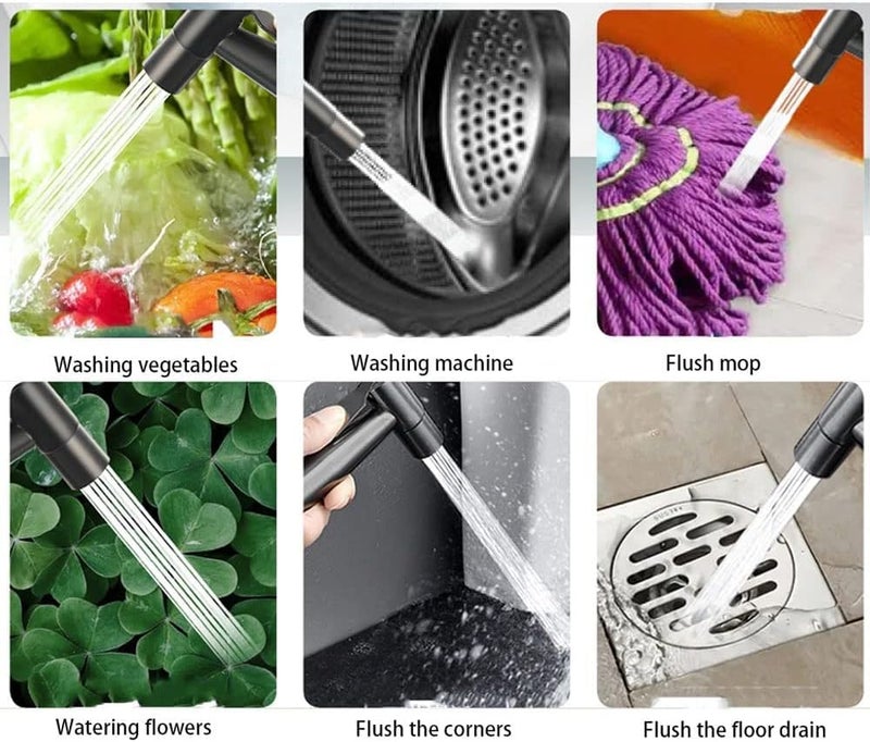 SHREESAMP SHREESAMP Stainless Steel Washing for Toilet Sprayer Water Kit with Hose Bathroom Health Shower Faucet Your Dog Wash Fruits Clean The Toilet Bidet Walls and Corners 245x215x8CM - Image 5