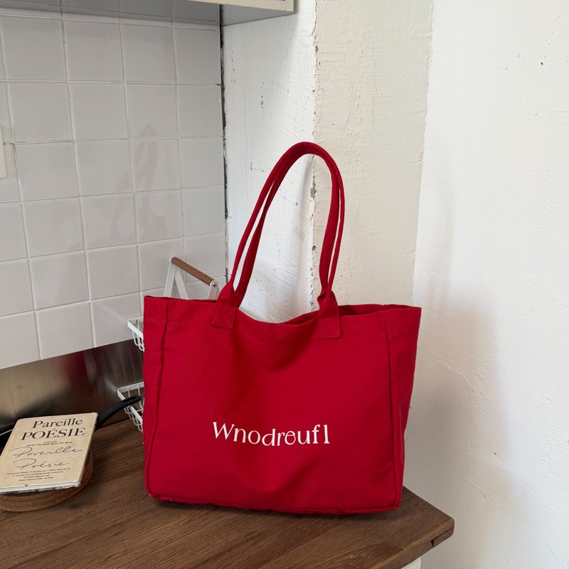 Canvas Shoulder Tote Bag for Women - Image 1