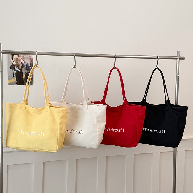 Canvas Shoulder Tote Bag for Women - Image 2