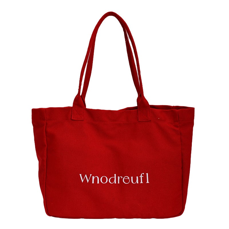 Canvas Shoulder Tote Bag for Women - Image 5