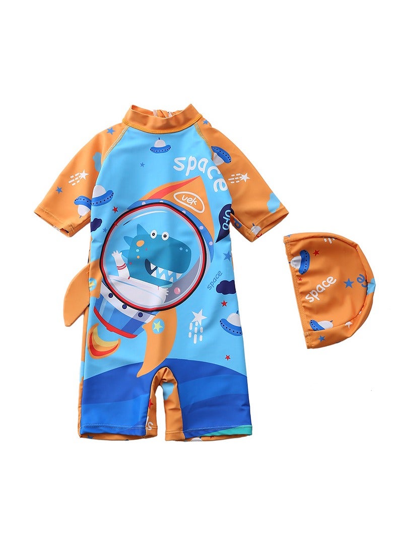 KUYING Kids Swimsuit Costume Set 