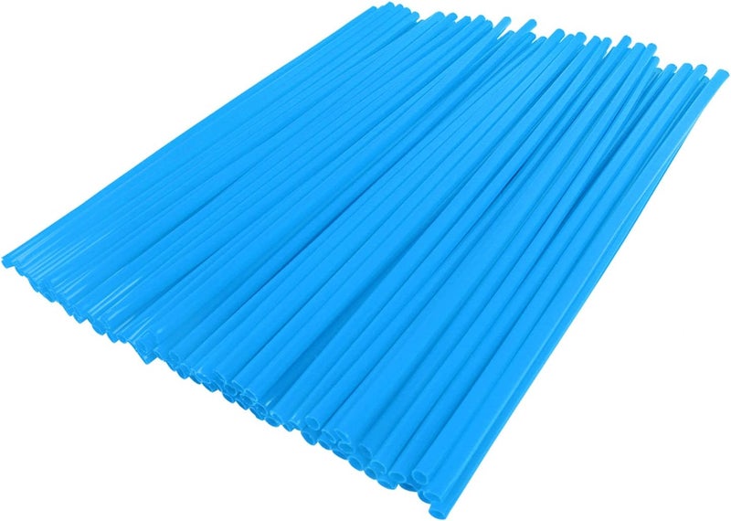 COBIKE 72Pcs Universal Wheel Spoke Wraps Wrenchs Skins Pipe Trim Decoration Protector For Motorcycle Dirt Bike Yamaha Honda BMW Suzuki Kawasaki（blue） - Image 4
