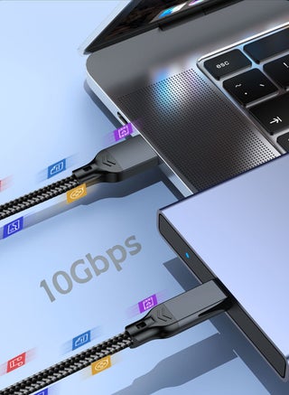 جودة عالية نايلون مضفر 3.0 USB Type-C شحن كابل البيانات أسود 2M - view 5