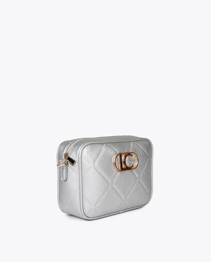 لولا كساديمونت حقيبة كروس بودي جلد صناعي بشعار بيضاوي مرصع بالماس