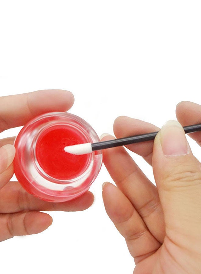 مجموعة أدوات وضع ملمع الشفاه من 100 قطعة للاستخدام مرة واحدة أسود - Image 4