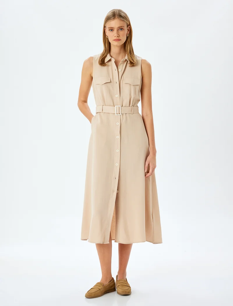 KOTON Sleeveless Maxi Dress