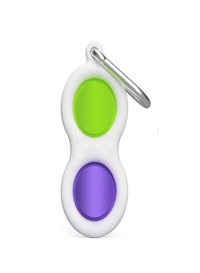 Gabbar� Simple-Dimple Fidget Soft Silicone Ergonomic Stress Relief Toy with Buckle Ring, Easily Attaches to Keys, Purse, Backpack | Assorted Color | Pack of 1 - Image 1