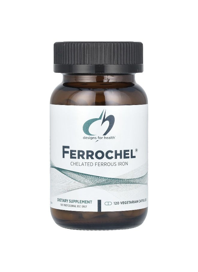 designs for health - Designs For Health, Ferrochel®, 27 mg, 120 Vegetarian Capsules - Image 1