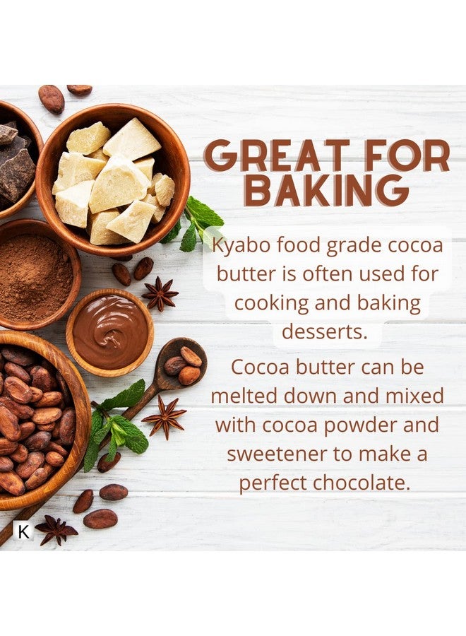 Kyabo 100% Pure and All Natural Cocoa Butter - 3lb - Food Grade - great for making lip balm, cream, hair products, candle, hair removal and craft projects - Made with Organic Cacao - Image 4