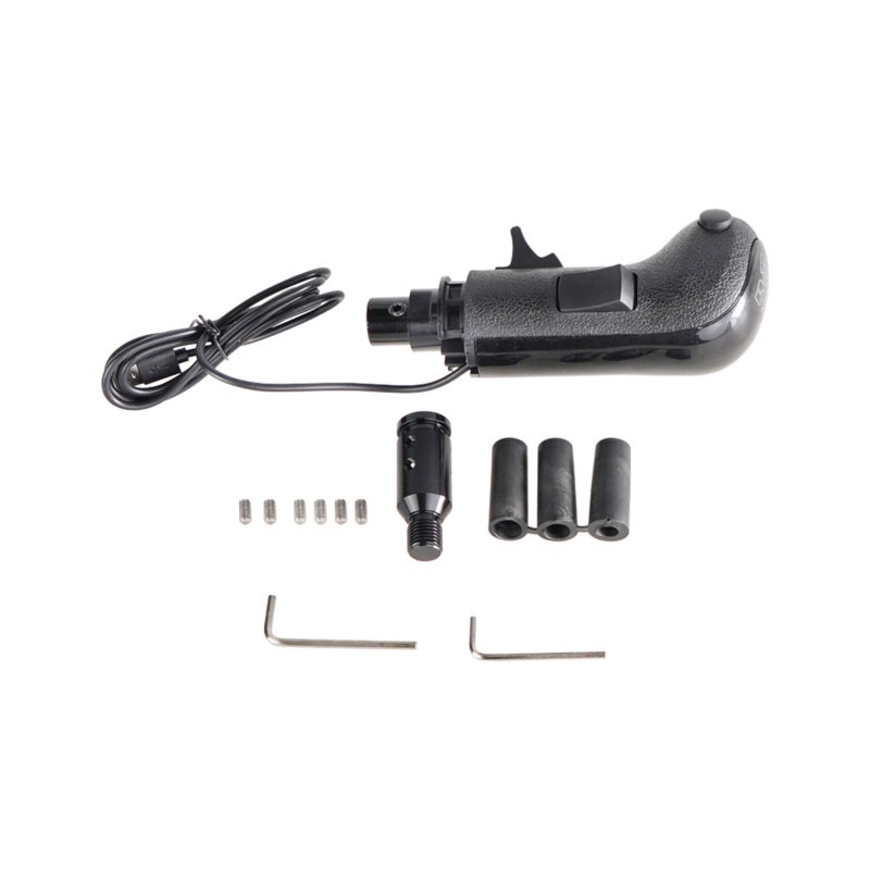 USB Gearshift Knob: Black - 18 Gears Dual Switchers Custom Setting Button - Independent USB Plug And Play Replacement for Logitech G29 G27 G25, PC Windows Sim Trucking Enthusiasts - Image 1