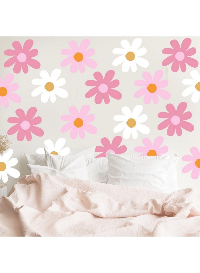 تاوباري 12 ورقة ملصقات حائط على شكل زهرة الأقحوان ملصقات حائط كبيرة على شكل زهرة الأقحوان ملصقات حائط على شكل زهرة الأقحوان قابلة للتقشير واللصق لتزيين حائط غرفة نوم الأطفال وغرفة المعيشة (لون كلاسيكي) - Image 5