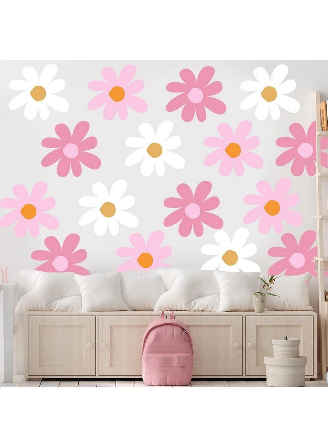 تاوباري 12 ورقة ملصقات حائط على شكل زهرة الأقحوان ملصقات حائط كبيرة على شكل زهرة الأقحوان ملصقات حائط على شكل زهرة الأقحوان قابلة للتقشير واللصق لتزيين حائط غرفة نوم الأطفال وغرفة المعيشة (لون كلاسيكي) - Image 4