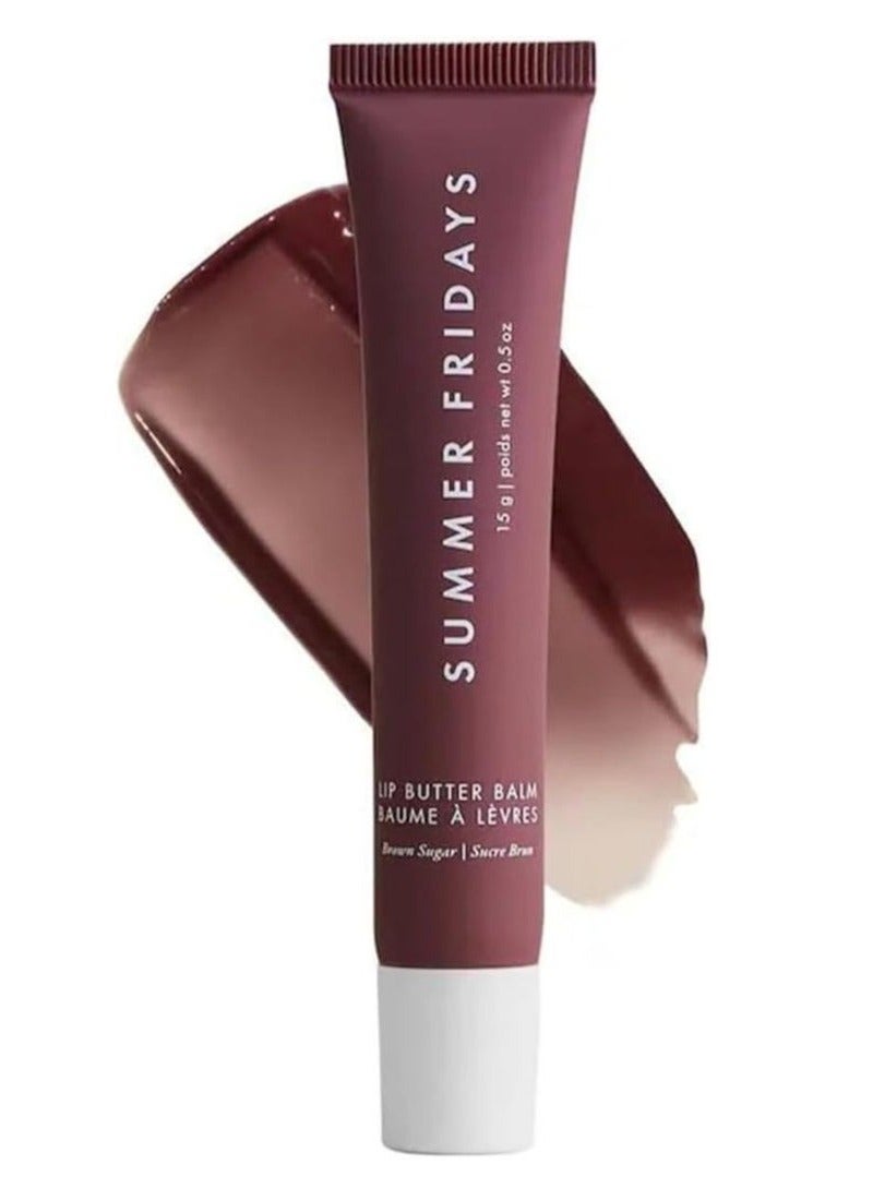 Summer Fridays Lip Butter Balm - Conditioning Lip Mask and Lip Balm for Instant Moisture, Shine and Hydration - Sheer-Tinted, Soothing Lip Care - Birthday Cake (.5 Oz) - Image 1