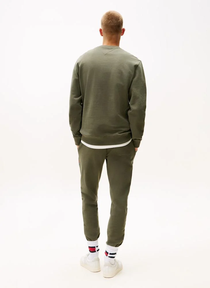 تومي جينز سويت شيرت بفتحة رقبة دائرية وطبعة جرافيك