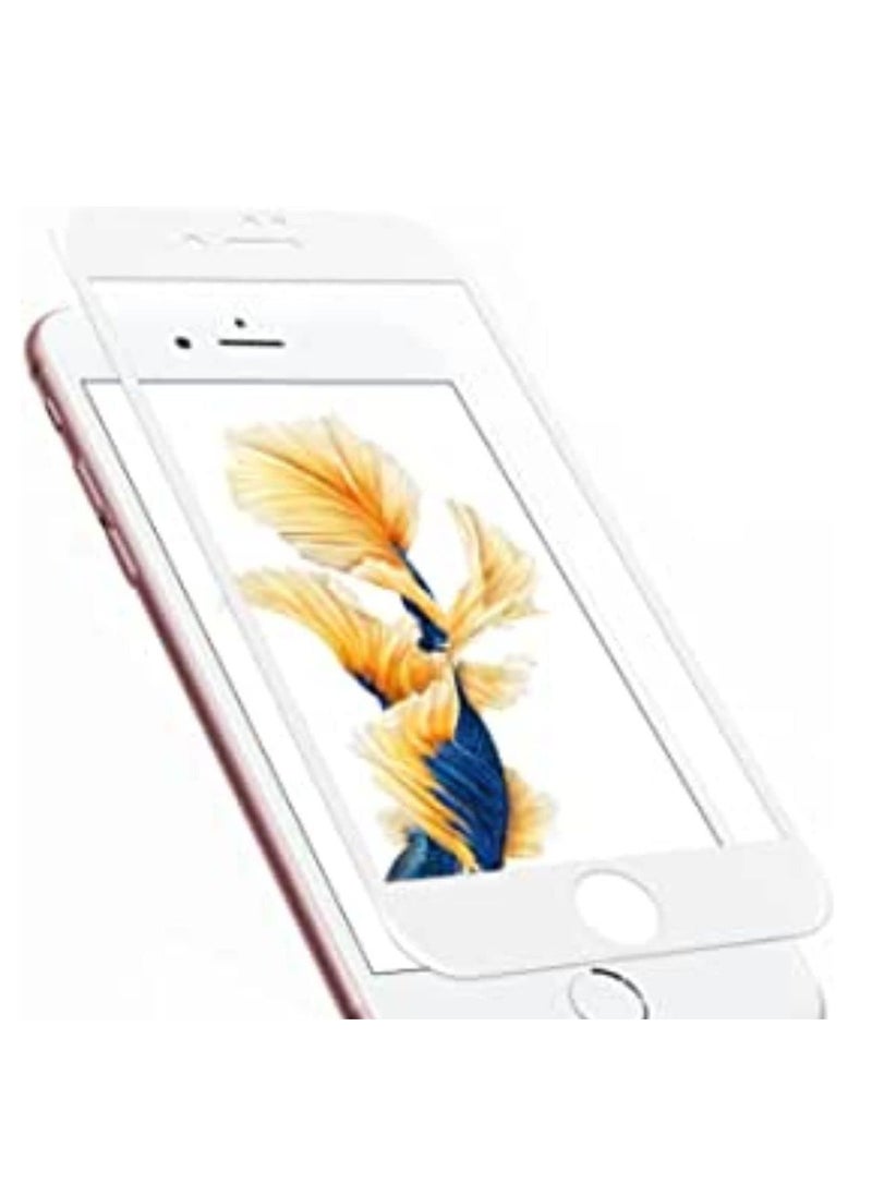 Meidom iPhone 8 /iPhone 7 /iphone 6/ Screen Protector, 5D Full Coverage Tempered Glass Screen Protector - whait