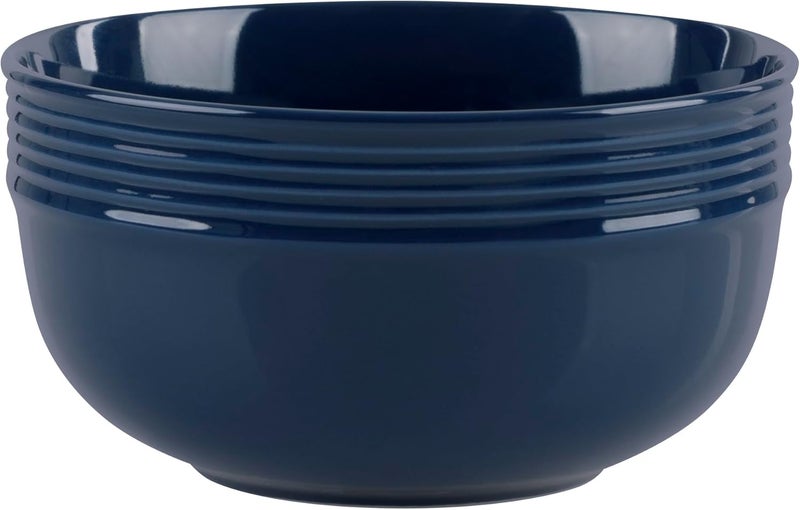 Safdie Stoneware Dinnerware Set Dishes for 4 Plates and Bowls Set Microwave Safe Platos de Cocina Kitchen Plates Blue - Image 5