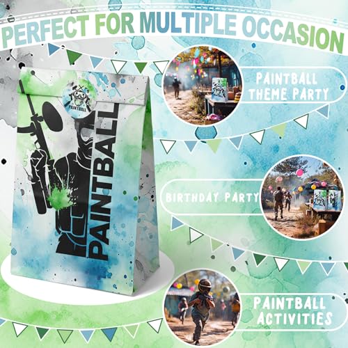 Outego Paintball Party Favor Bags Paintball Goodie Bags Paintball Party Favors for Kids Paintball Birthday Party Supplies - Image 4