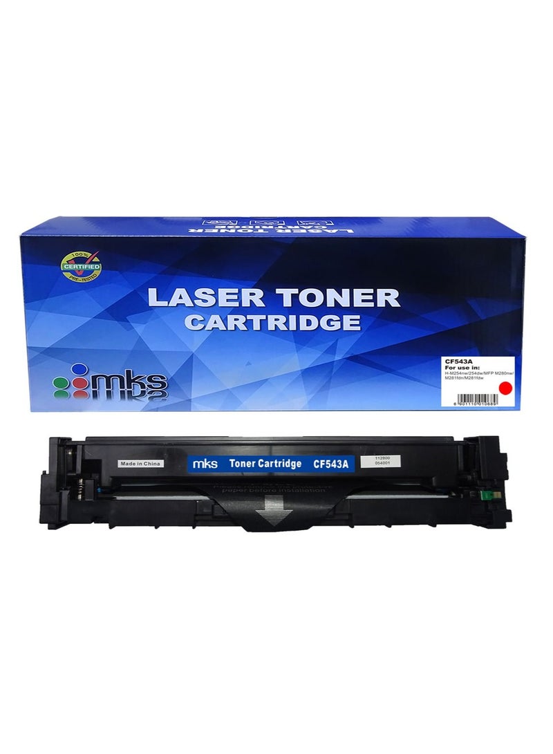 أم كيه إس حبر طابعه CF543A متوافق مع الطابعات HP Laser Color M254/M281 - Image 1