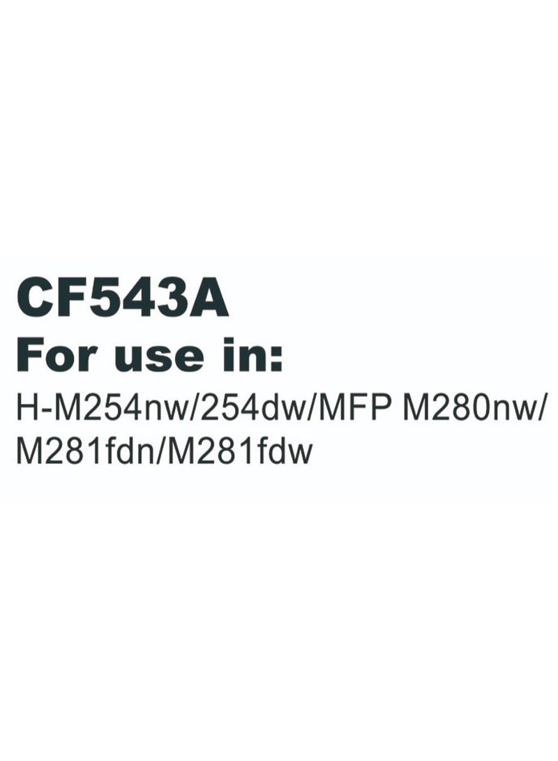 أم كيه إس حبر طابعه CF543A متوافق مع الطابعات HP Laser Color M254/M281 - Image 2