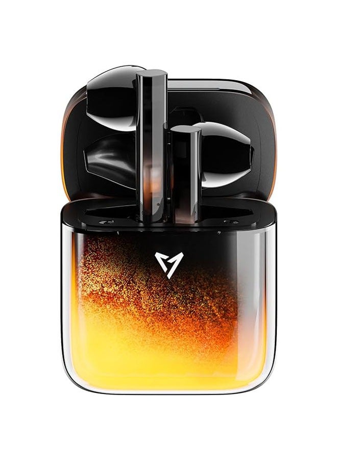 general LP1 Bluetooth 5.4 Illuminated Wireless Headphones with Moving Sand, Glowing in the Dark, with Wireless Charging Case, 32 Hours Playback, Stereo Headphones with Bass