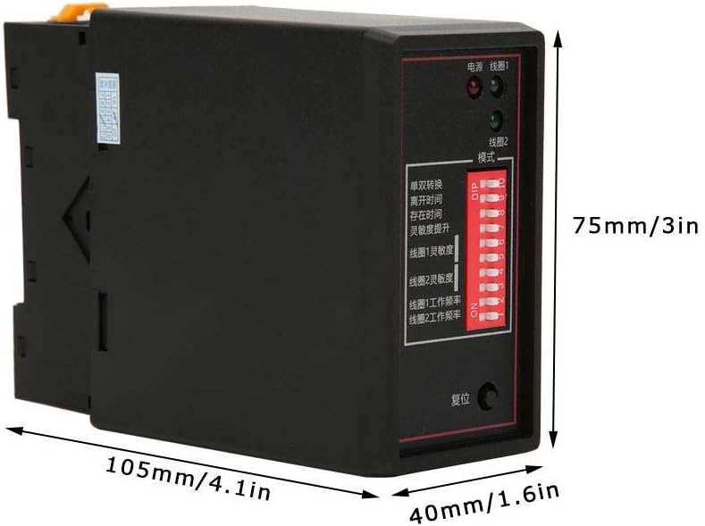 Walfront حساس ركن السيارة PD232 220V كاشف حلقة السيارة ذو القناتين - Image 2