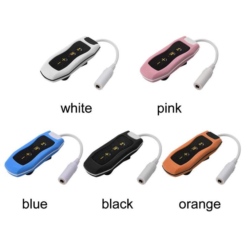 مشغل موسيقى MP3 صوت عالي الدقة سماعة رأس مع مشبك للسباحة والغوص MP3 مع راديو FM مقاوم للماء بمعيار IP68 قابل للشحن عبر USB 2.0 سماعة رأس للسباحة والجري - Image 5