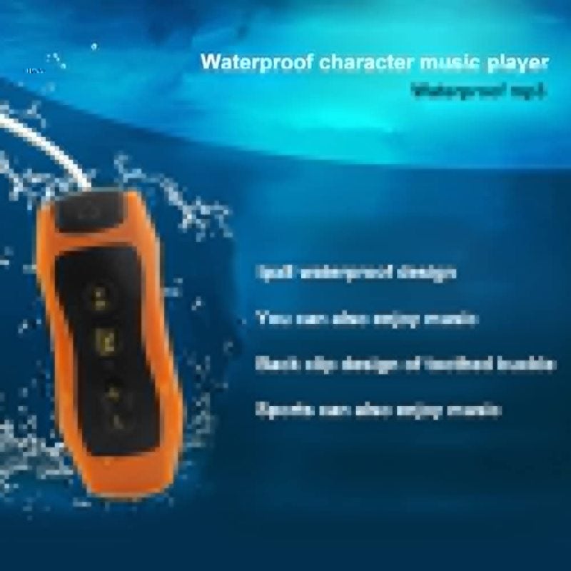 مشغل موسيقى MP3 صوت عالي الدقة سماعة رأس مع مشبك للسباحة والغوص MP3 مع راديو FM مقاوم للماء بمعيار IP68 قابل للشحن عبر USB 2.0 سماعة رأس للسباحة والجري - Image 4