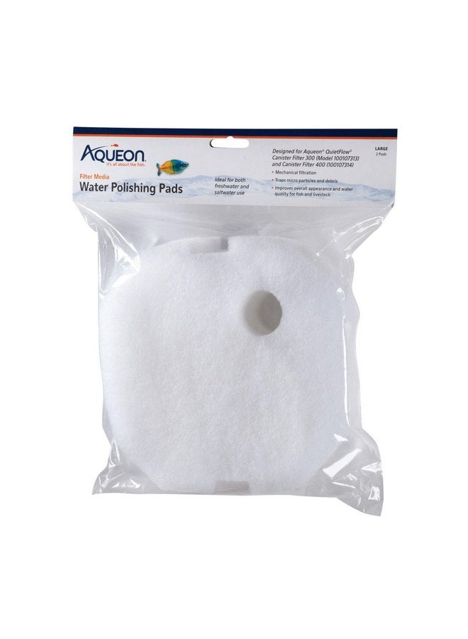 Aqueon Canister Filter Media Water Polishing Pad, White, Medium/Large - Image 1