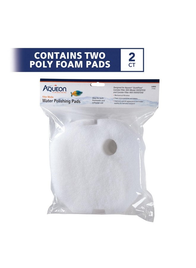 Aqueon Canister Filter Media Water Polishing Pad, White, Medium/Large - Image 2