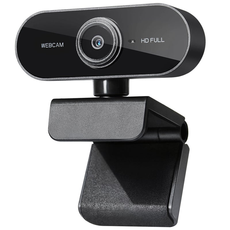 HD Webcam 1080P HD Video Chat 360° Rotation Built-in Noise-Canceling Mic - Wide 90° Angle Lens USB Camera for Video Conferencing Online Class Streaming - Image 1