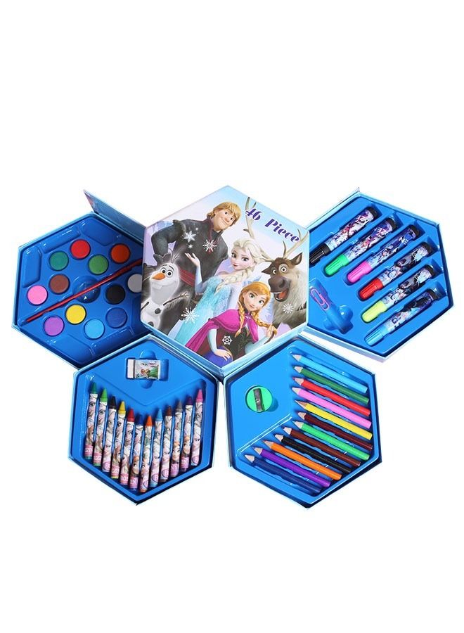 ZCM-HAPPY 46-Piece Cartoon Pattern Kids Art Supplies Painting Set - Image 1