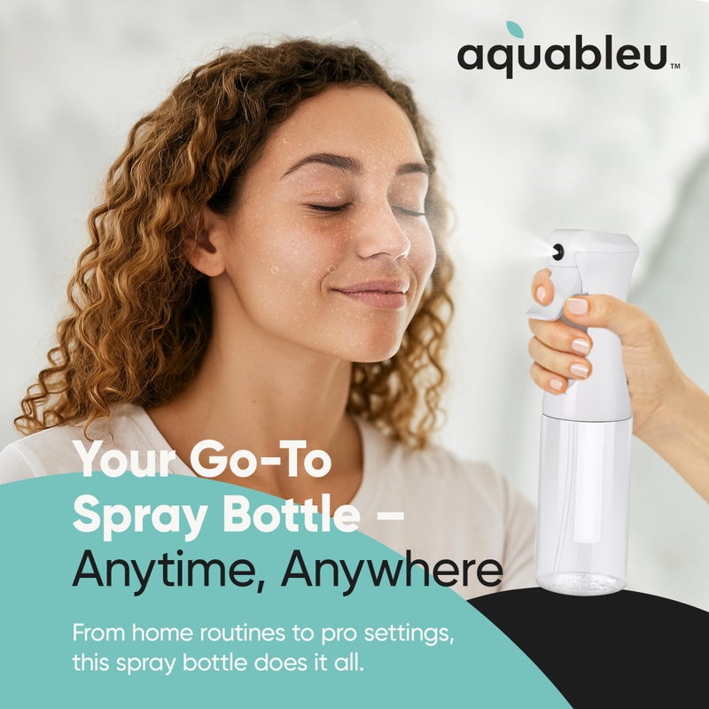 Aquableu Spray Bottle for Hair â€“ Continuous Mist Spray Bottle for Hair Care, Styling, Cleaning, Plants, Pets & Essential Oils (Clear, 6.76oz/200ml) - Image 5