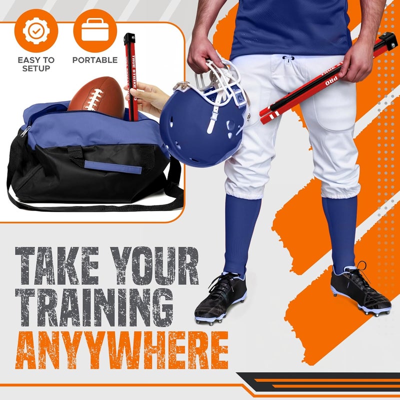 Trailblaze True Strike Pro Football Kicking Tee - Ultimate Football Tee Compatible with All Ball Sizes, Bonus Goal Kicking Tracker, Field Goal Football Holder - Image 4