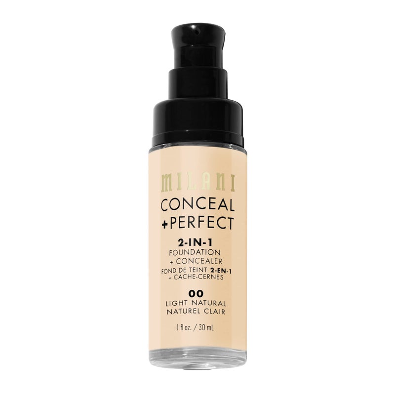Milani Conceal + Perfect Liquid Foundation - Light Natural, 1 Fl. Oz. - Image 3