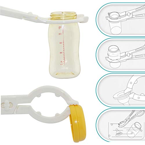 HYROOY Baby Bottle Clamp Clip n Slip Tongs Holder Sterilizer Tweezers Heat Resistance Pp - Image 2